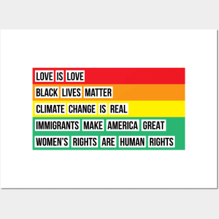 Black Lives Matter rainbow Posters and Art